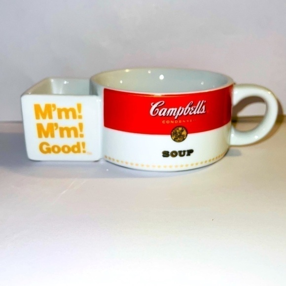 campbell Soup Cup Bowl & Cracker Holder MmMm Good by Marketplace in 2018 - Picture 2 of 3